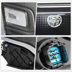 Headlight for Ford Flex (2013–2019) OE Direct Replace Black Housing Clear Corner