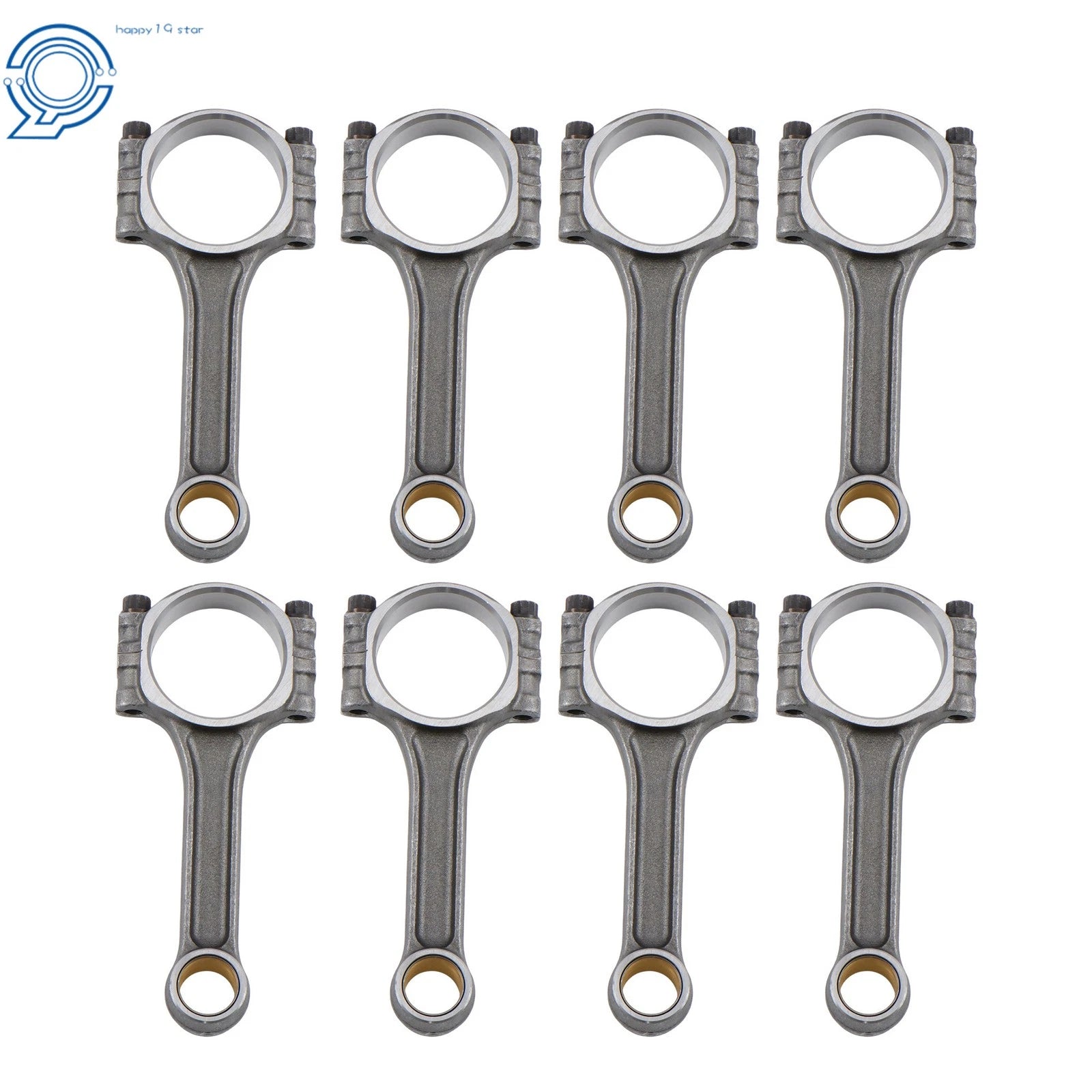 I-Beam Connecting Rods for Chevy SBC 350 (5.700" Length, 2.100" Pin)