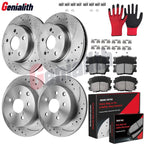 Brake Rotors & Pads Kit for Toyota RAV4 Lexus HS250h (2006–2018)
