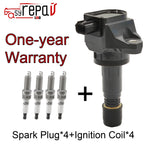 6X Ignition Coil + Spark Plug for Honda 1.8L L4 SOHC