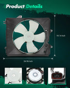 Radiator Cooling Fan Assembly for Honda Odyssey (2005–2010)