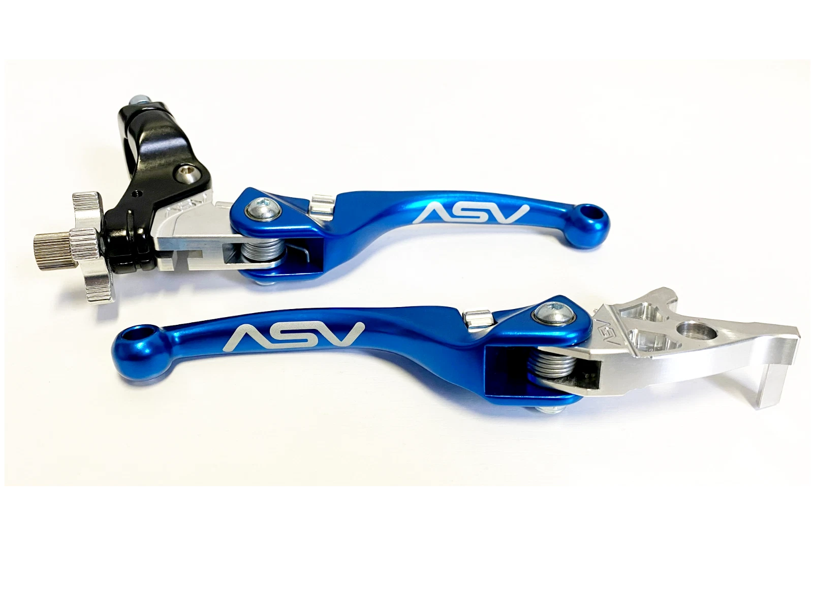 2X Front Brake Clutch Perch Levers Blue for Honda TRX 700XX (2008–2014)