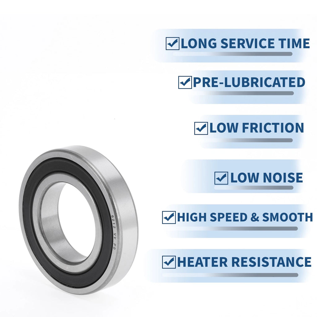 Deep Groove Ball Bearing 6212VV for Scooter Skateboard Wheel (60x110x22mm)