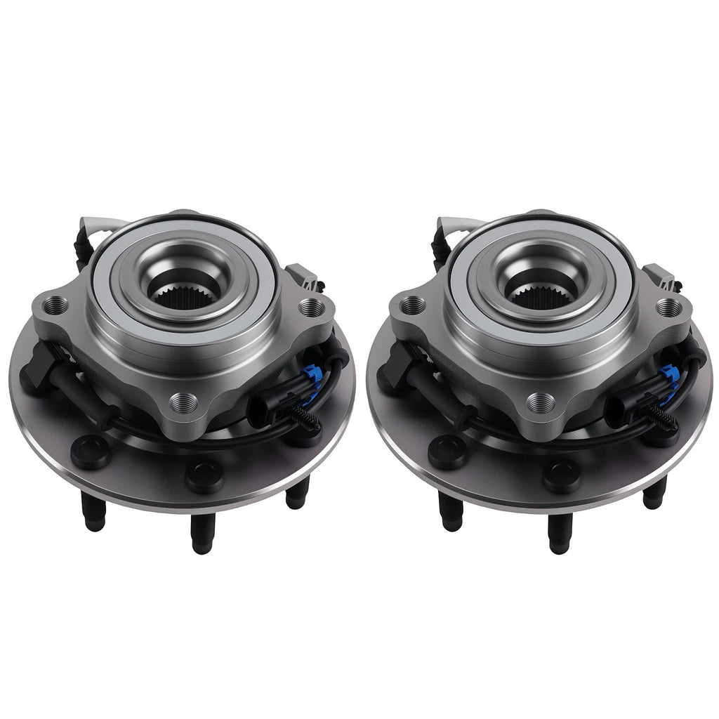 Front Wheel Hub Assembly Set of 2 for GMC Sierra 2500 HD (2001–2006) 515086