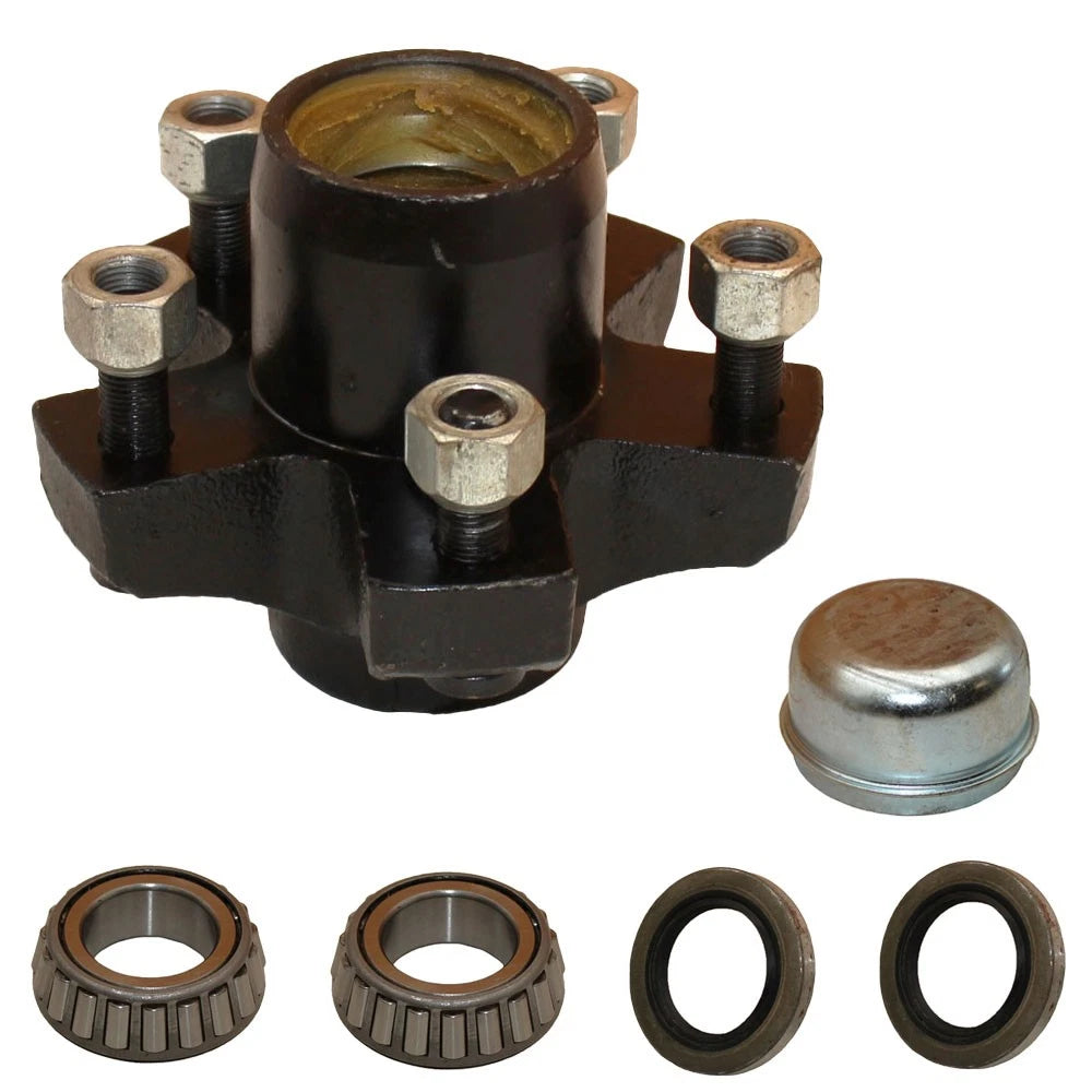 Trailer Hub Kit for 2000 lbs Axle 5 Lug Idler (5 x 4.5" Bolt Circle)