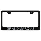 Black License Plate Frame - Officially Licensed for Mercury Grand Marquis