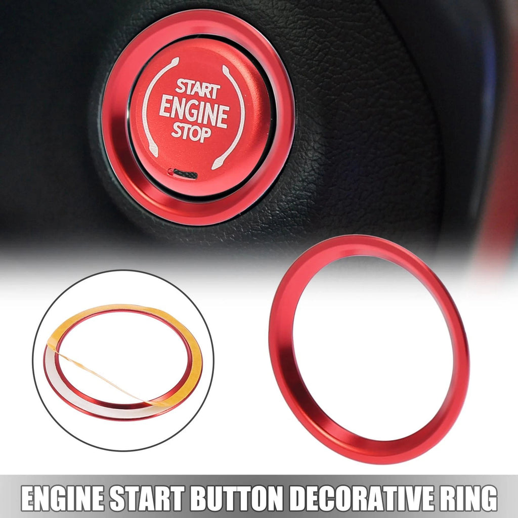 Engine Start Button Decorative Ring for Audi A4L A6L Q5 A5 A7 (2010–2023)