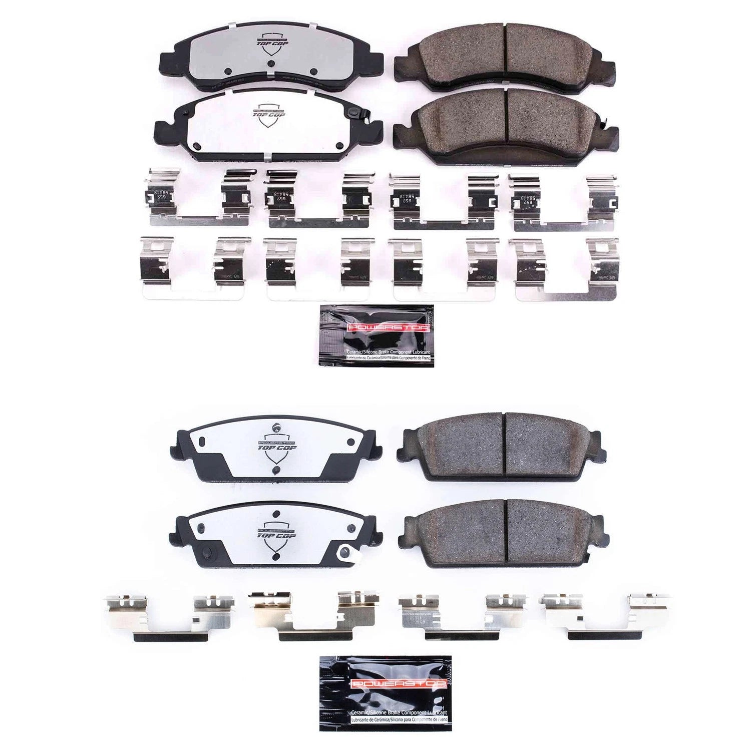 PowerStop Z37 CarbonFiber Ceramic Disc Brake Pad Kit for Sierra Yukon (2014–2020)