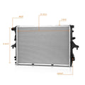 2-Row Aluminum Core Cooling Radiator for Audi Q7 (2007–2010) DPI-13013