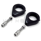 Fork Turn Signal Indicator Light Relocation Bracket Clamps for Harley