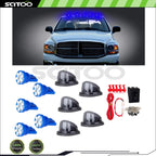 5X Smoke Round Cab Marker Light Cover for T10-6-3020-SMD (LED)