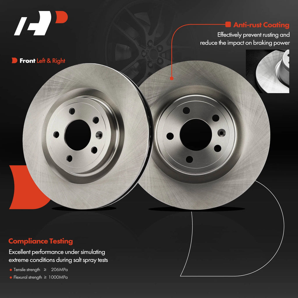 Front Disc Brake Rotors for Ford Mustang (2011-2014)