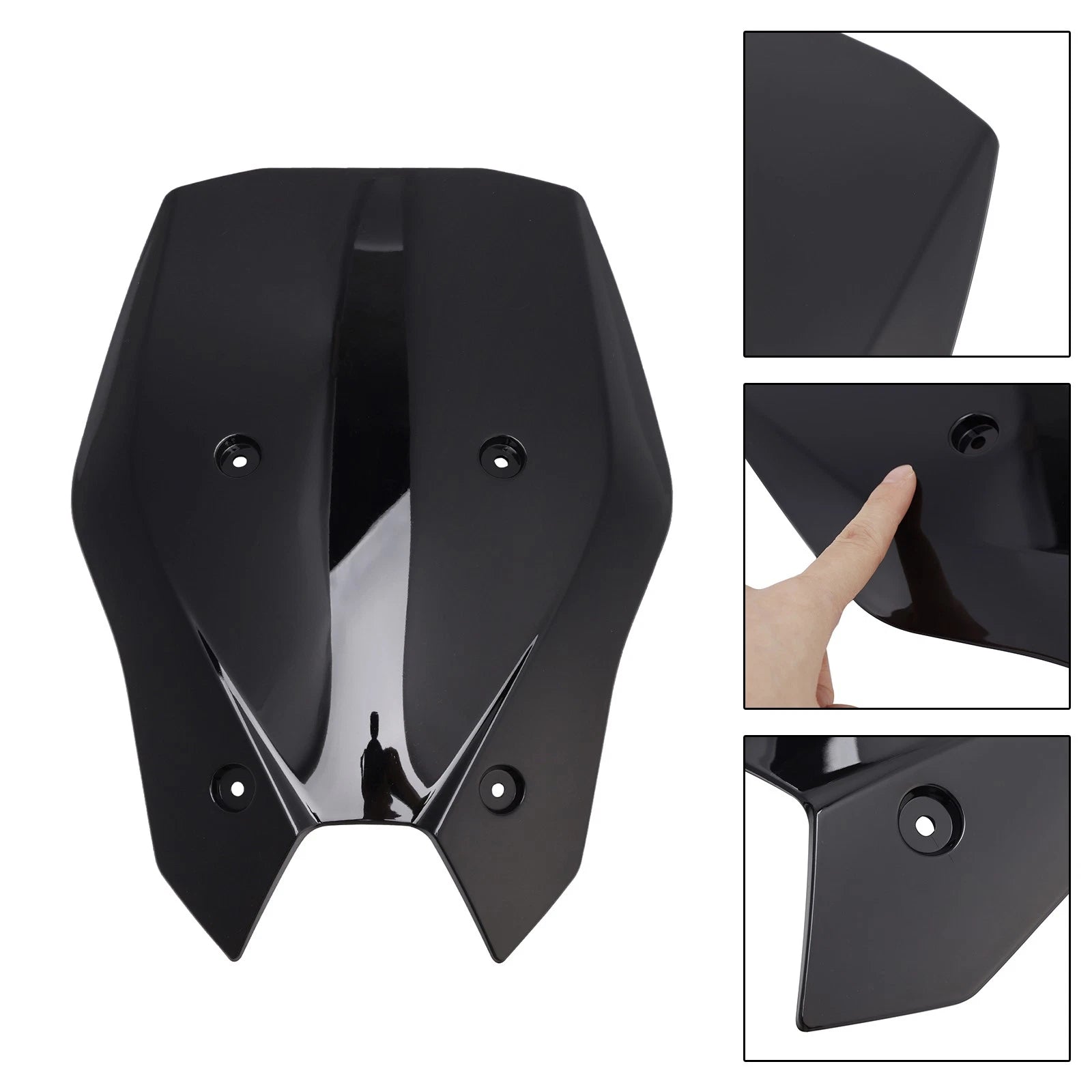Windshield Windscreen for Kawasaki Z900 (2025–2026) Black