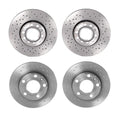Brembo Drilled Brake Disc Rotors Kit for Audi A4 Quattro (1996–2001)