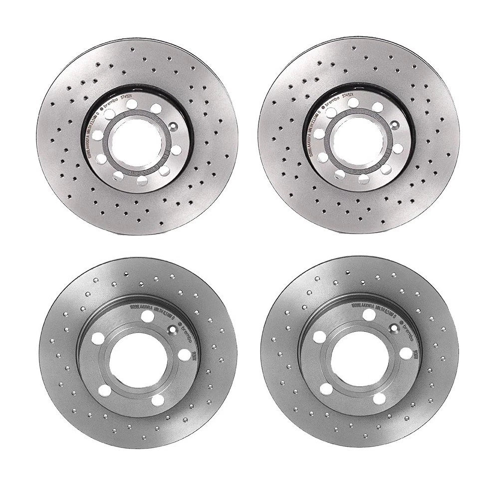 Brembo Drilled Brake Disc Rotors Kit for Audi A4 Quattro (1996–2001)