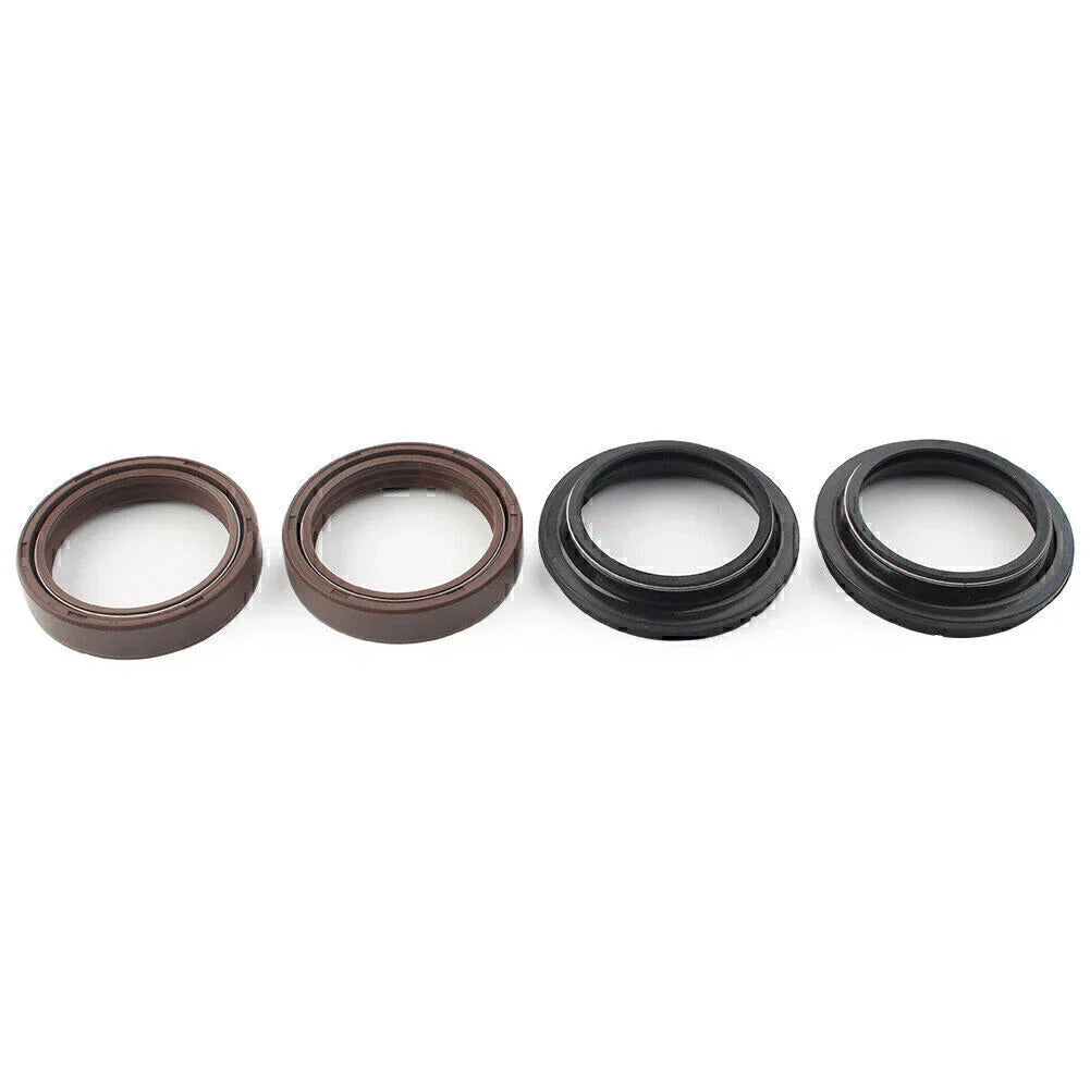 4 x Brown 41X54MM Motor Front Fork Damper Shock Absorber Oil Seal for Car