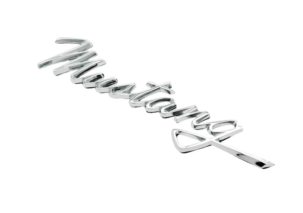 Chrome Fender Side Script Emblem Replacement for Ford Mustang (1965–1966)