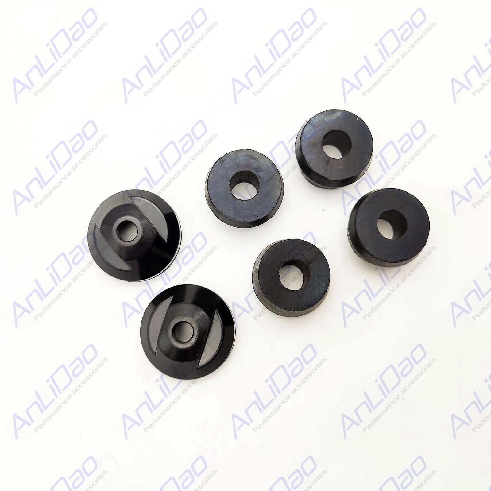 Set of 4 Bushings 23-99291T & 2 End Caps 19-14842 for Mercruiser R/MR/ALPHA