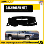 Dashboard Mat for GMC Sierra 1500 2500HD 3500HD (2007–2013) Dash Cover Pad Black