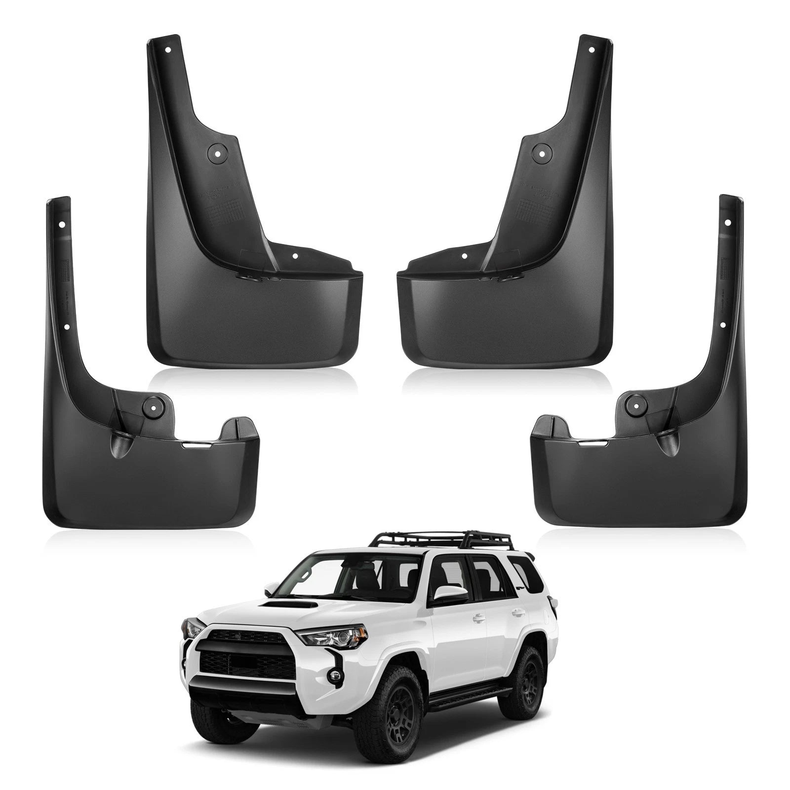 Set of 4 Splash Guards for Toyota 4Runner (2010–2021) 4.0L 2.7L Mud Flaps