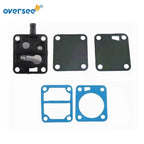 Set of 2 Fuel Pump Diaphragms Gaskets for Mercury 9.9 15 40 50HP (8537291, 8537312)