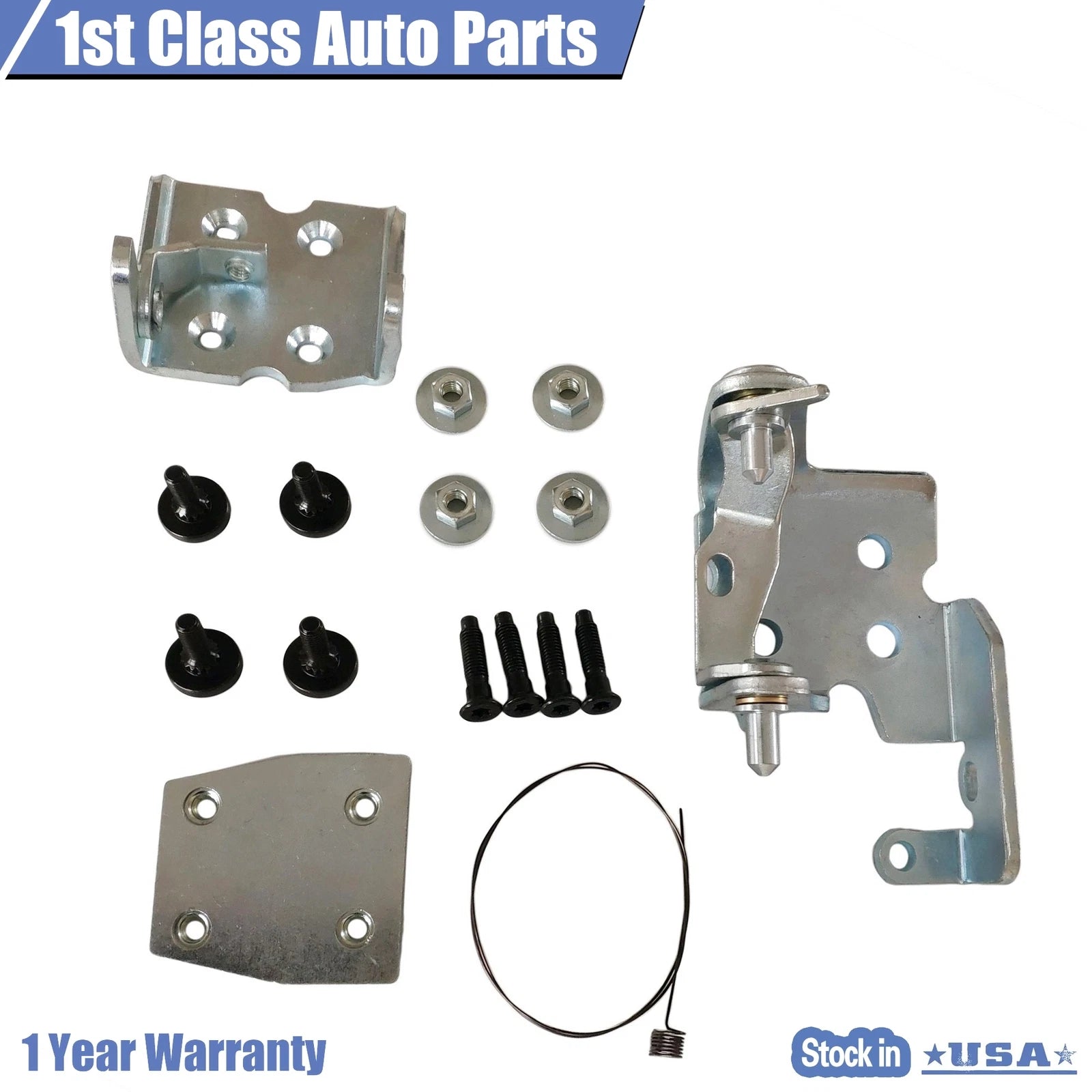 Front Upper Lower Door Hinge Left for Chevy Silverado GMC Sierra 1500 (1999–2007)