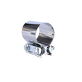 2Pcs 2.5" T304 Stainless Steel Butt Joint Band Exhaust Clamp for Universal