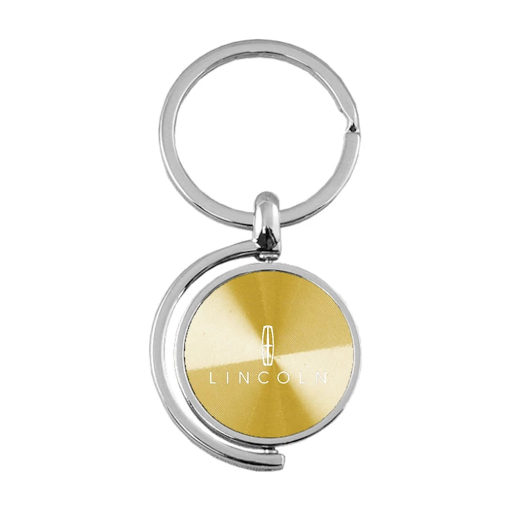 Gold Spinner Keychain KC1025.LIN.GLD - Officially Licensed for Lincoln
