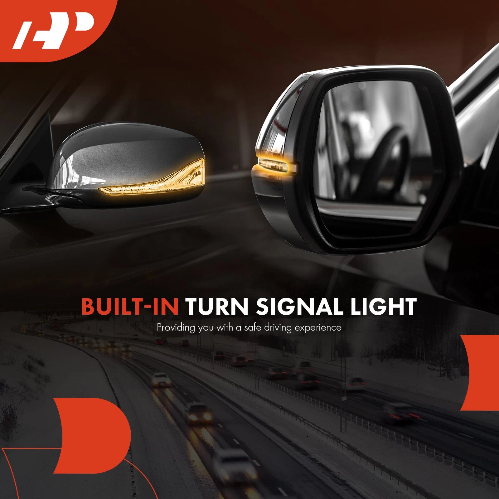 Pair Power Manual Fold Signal Mirrors for Nissan Altima (2007–2012)