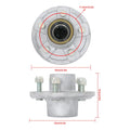 2X Pre-assembled Trailer Hub Kit for 3,500lbs (5 on 4.5) #84 Spindle