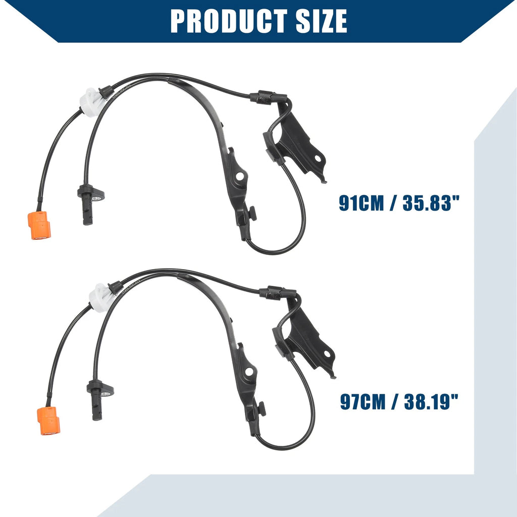 Set of 2 Front ABS Wheel Speed Sensors for Honda Accord (2003–2007) No.57450-SDC-013