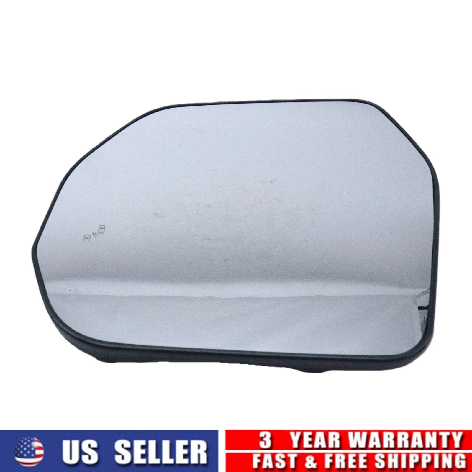 Heated Side View Mirror Glass for Toyota Sequoia (2001–2022) LH, Turn Signal