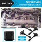 Set of 4 Ignition Coils for Nissan X-Trail (2001–2007) 22448-8H300