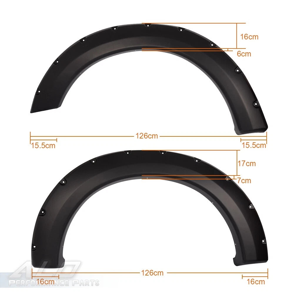 Fender Flares for Ford F-150 (2004–2008) Pocket Rivet Style