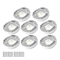 Set of 8 LED Deck Courtesy Lights for Marine Boat (12V)