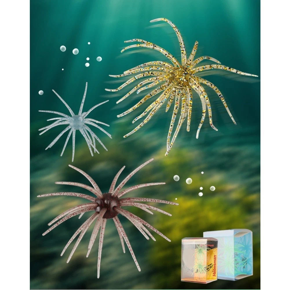 Floating Sea Urchin Soft Lure for Saltwater Fishing (TPE Material)