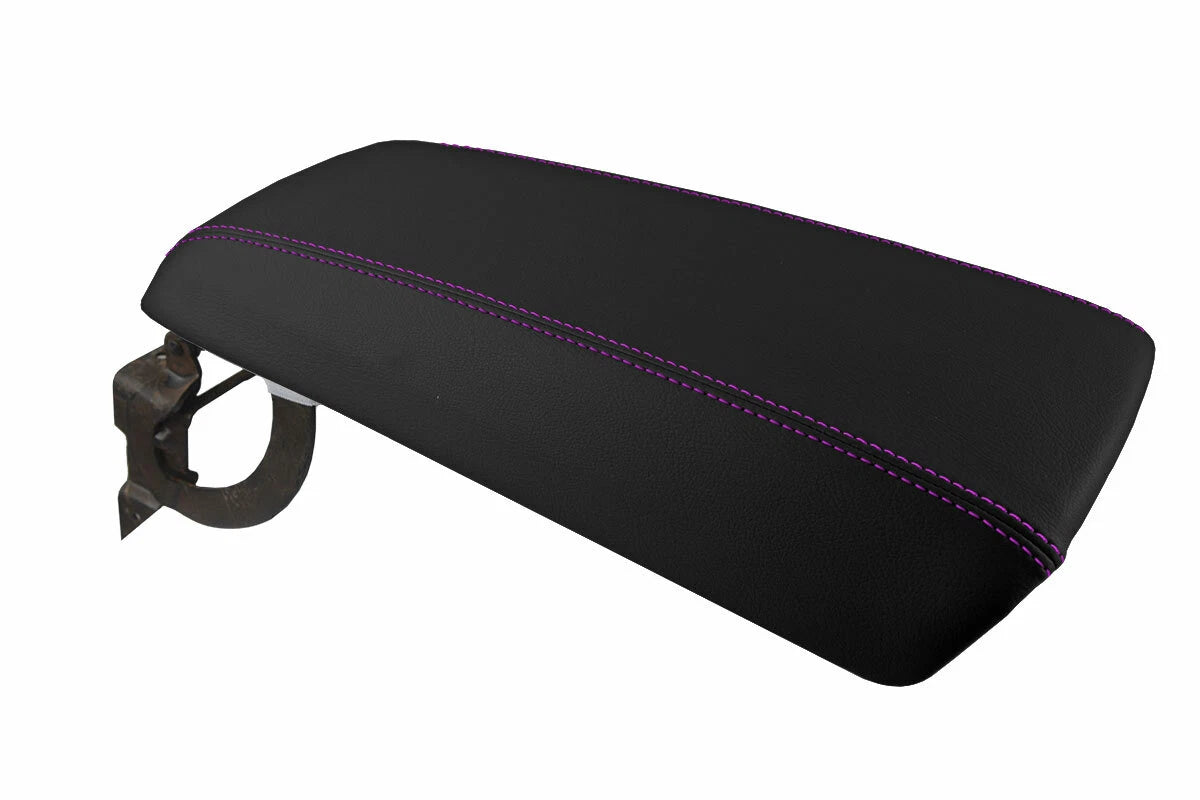 Armrest Cover for Ford Edge (2011–2020) Leather with Purple Stitch