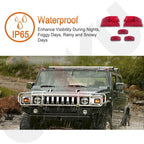 Set of 5 Red Cab Marker Roof Lights for Hummer H2 SUT (2003–2009)