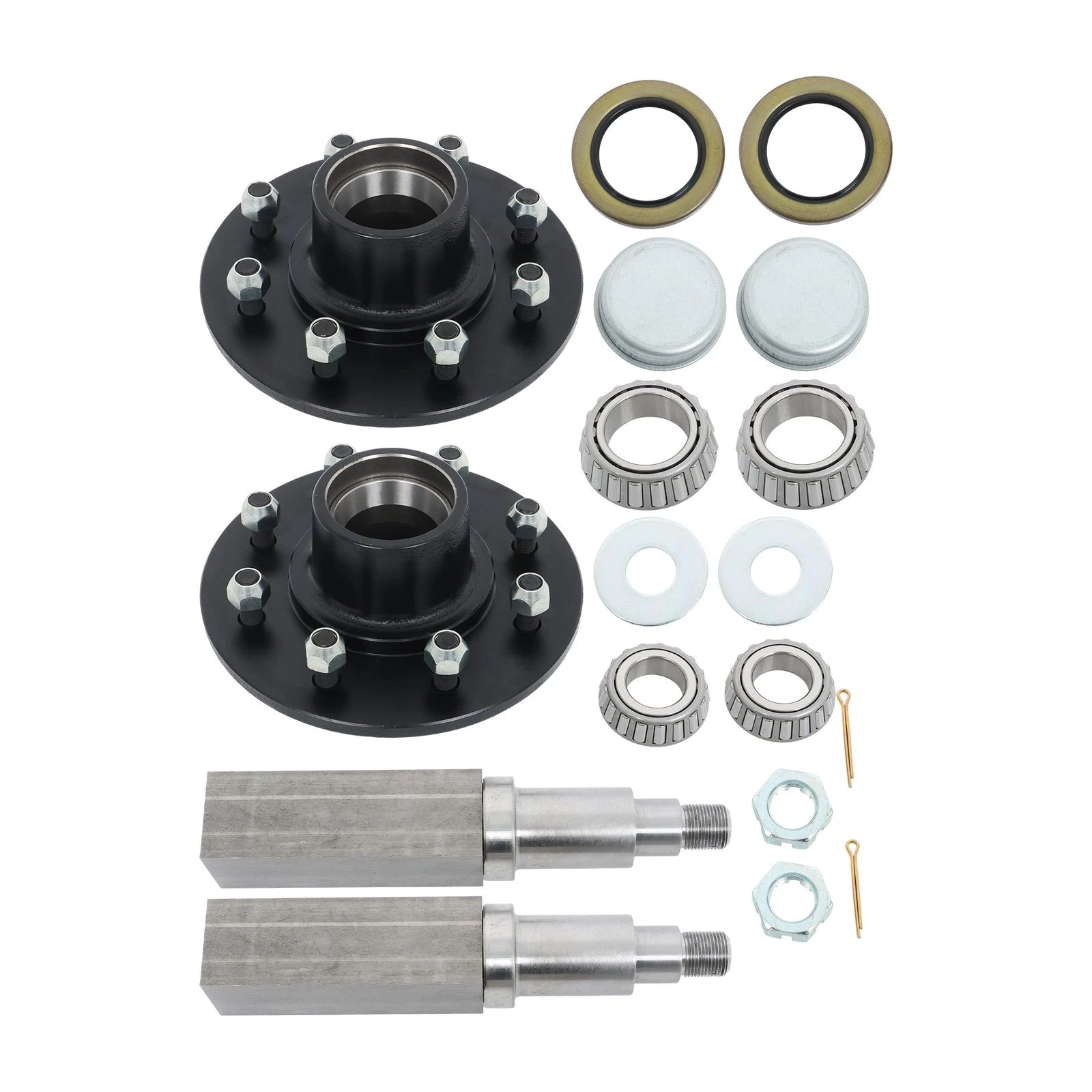 Bearing Kit for 7000 lbs Axle (8 on 6.5" Wheel Hub, Square #42 Spindles)