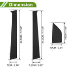 6 Pcs Pillar Window Trim for Chevy Aveo (2002–2006) Black