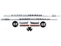 Bonnet Decal Set for Massey Ferguson 168