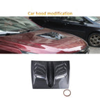Carbon Fiber Look Hood Vent Scoop Cover