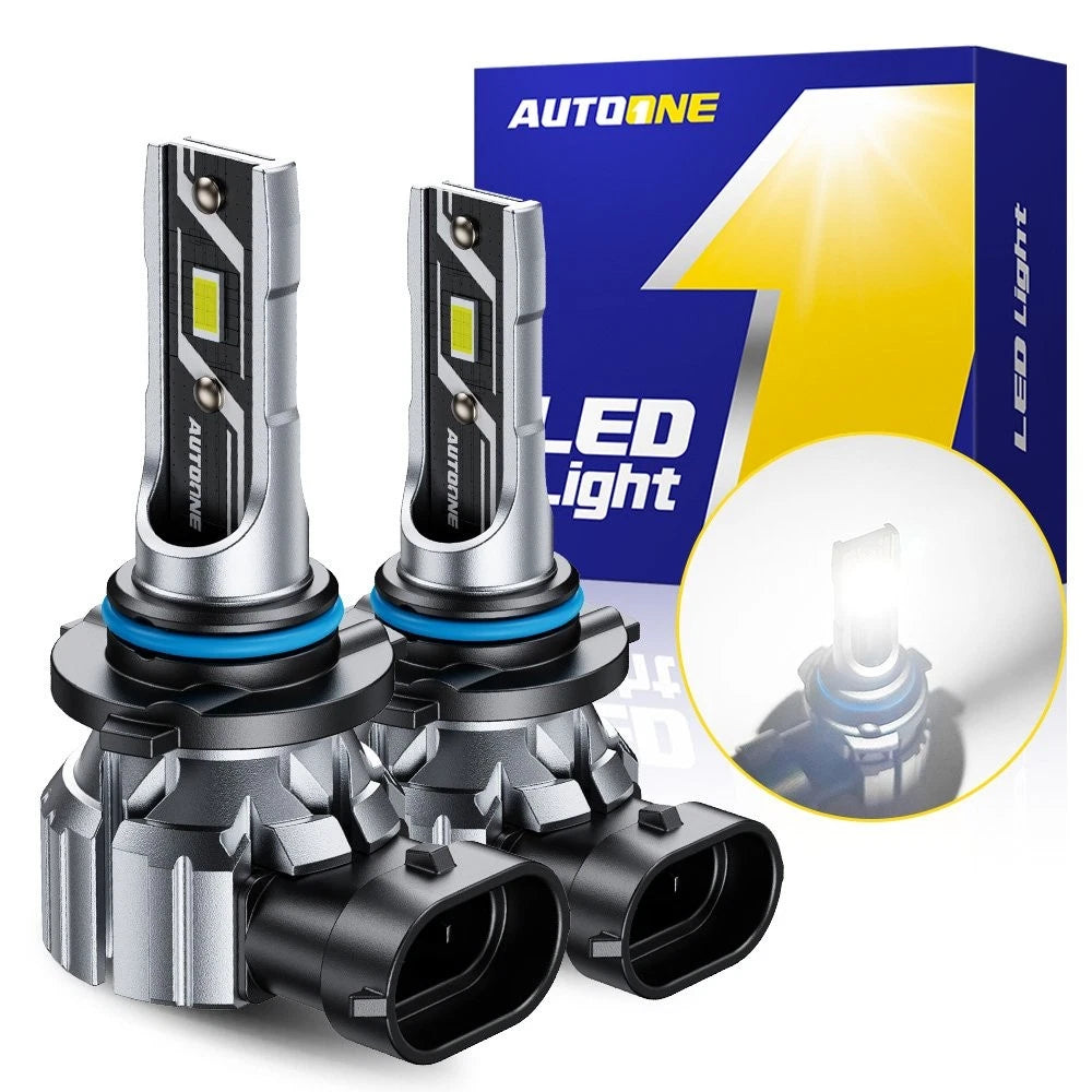 2X 9006 LED Headlight Bulbs for AUTOONE (Low Beam, 6500K Bright White)