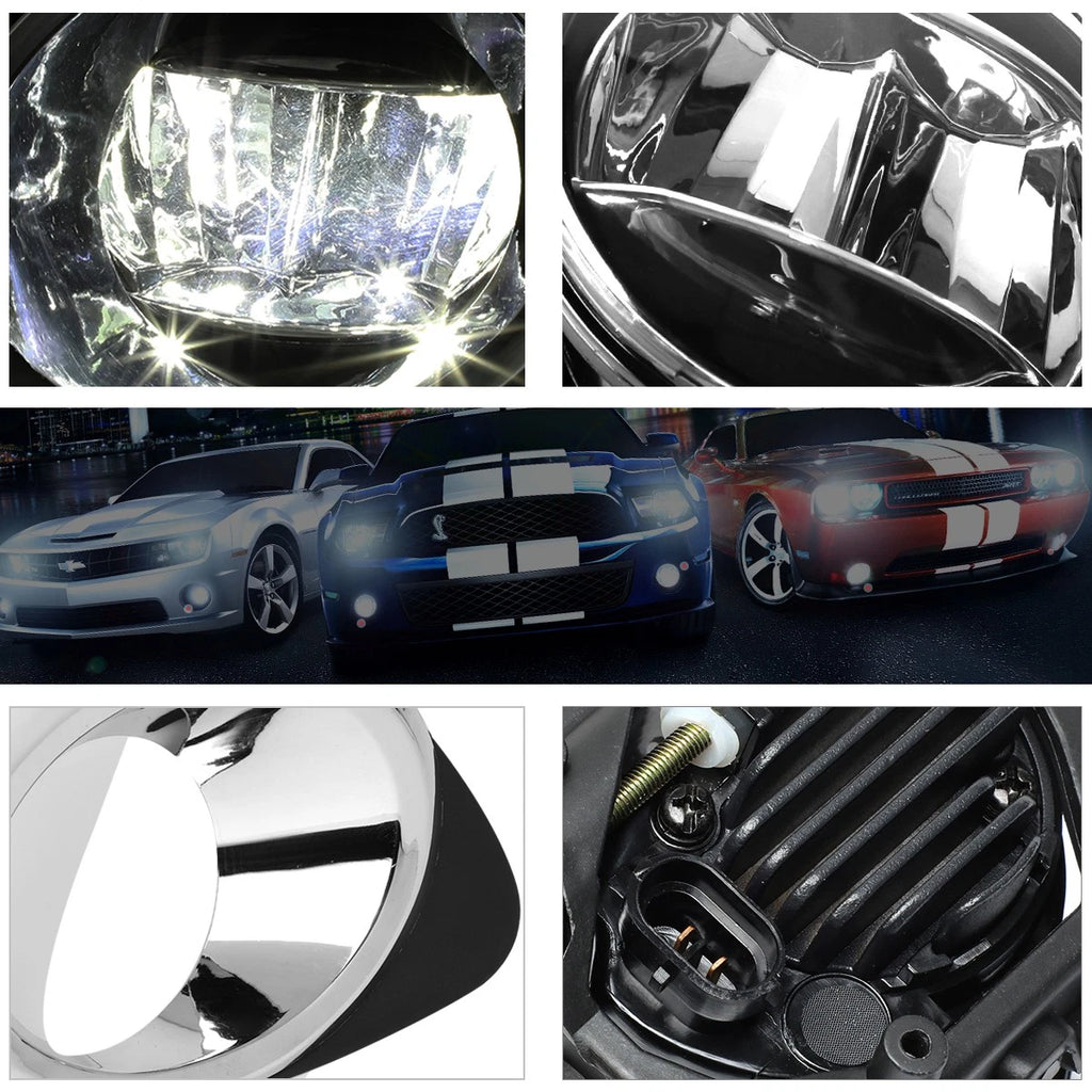 Clear Lens Front Bumper LED Fog Lights for Corolla (2011–2013) - Pair