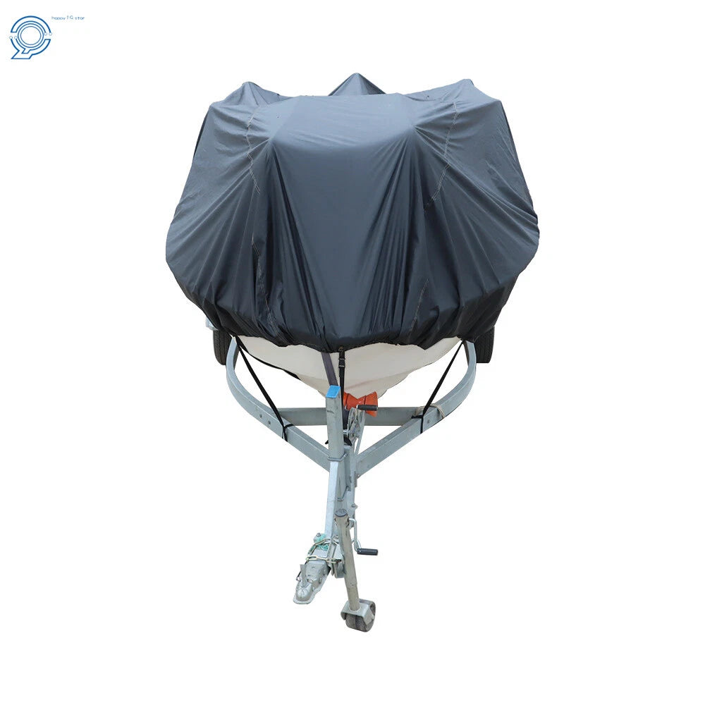 Boat Cover for V-Hull Tri-Hull 14-16FT (Trailerable, Waterproof)