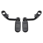 1 1/4'' Matte Long Angled Footpegs Mount Engine Guard Pegstreamliner