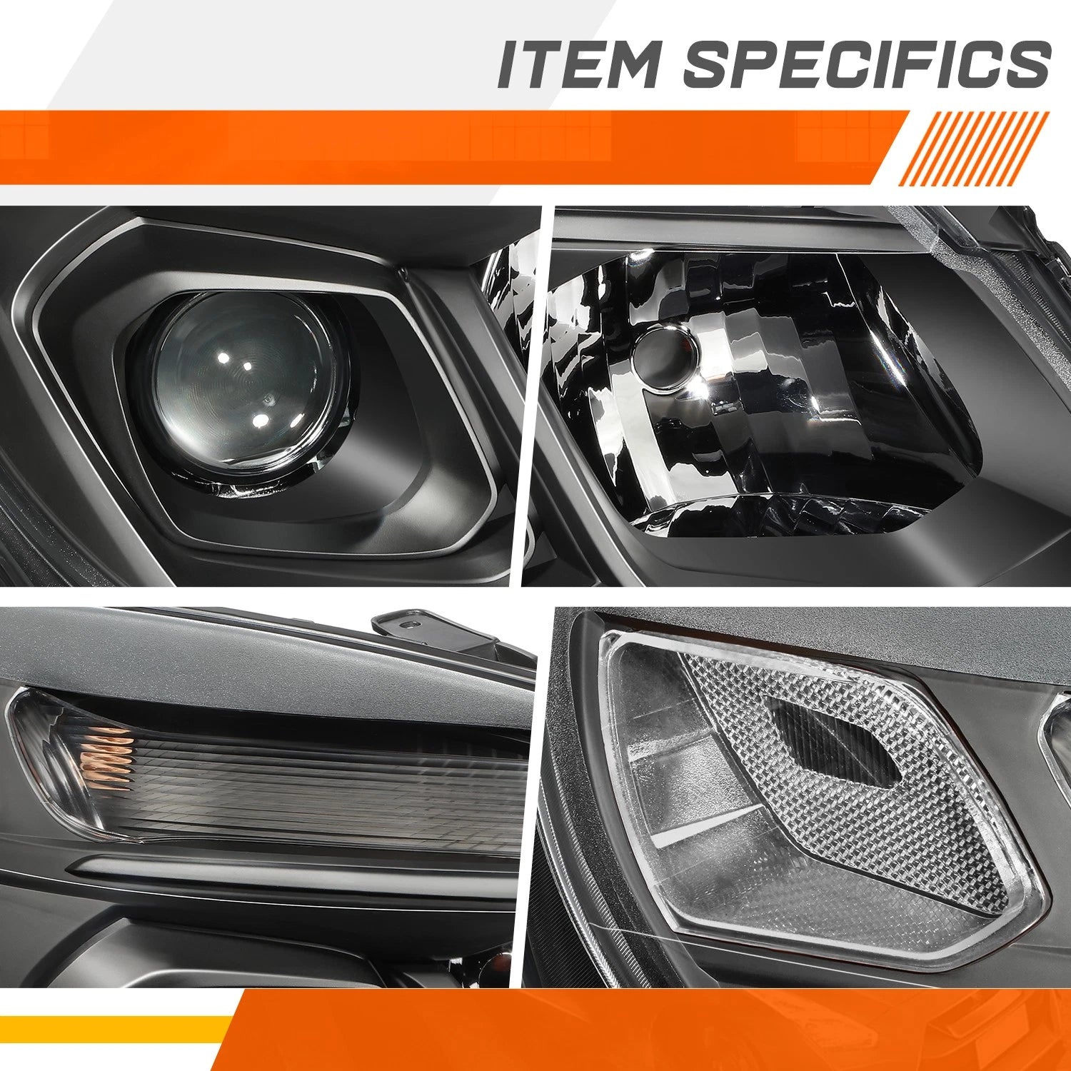 Glossy Vertical Fence Front Bumper Hood Grill Frame for Dodge Ram 1500 (2009–2012)