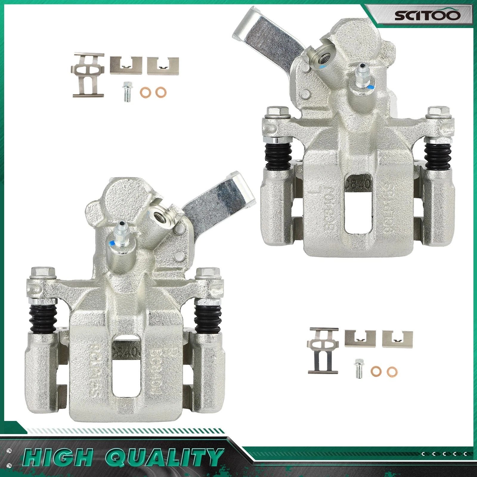 Rear Brake Calipers w/ Bracket for Suzuki SX4 (2007–2013)
