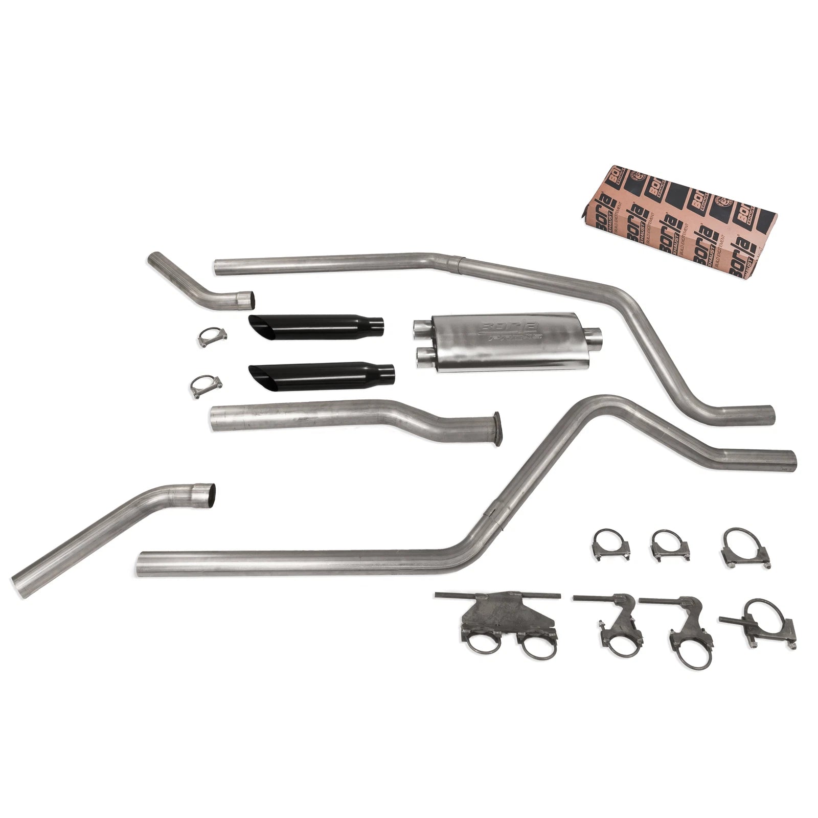 Dual Exhaust for Dodge Ram 1500 (2019–2025) 2.5" Borla Pro Black