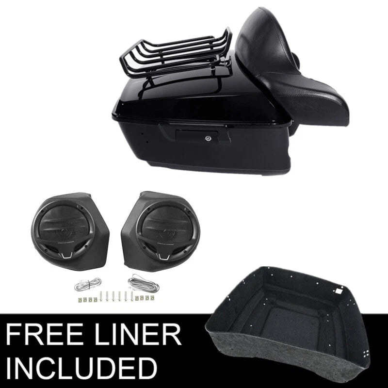 Backrest Pad Speakers for Harley Touring CVO Street Glide (2014–2026)